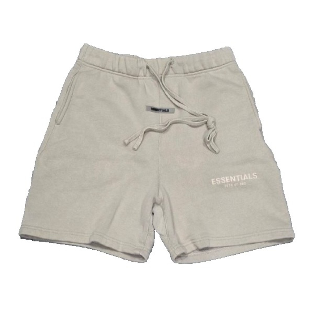 Essential Shorts w/ Pockets for Men Y2K preppy cotton Women Beige Small A005994